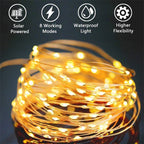 Solar Christmas Path Garland Lights