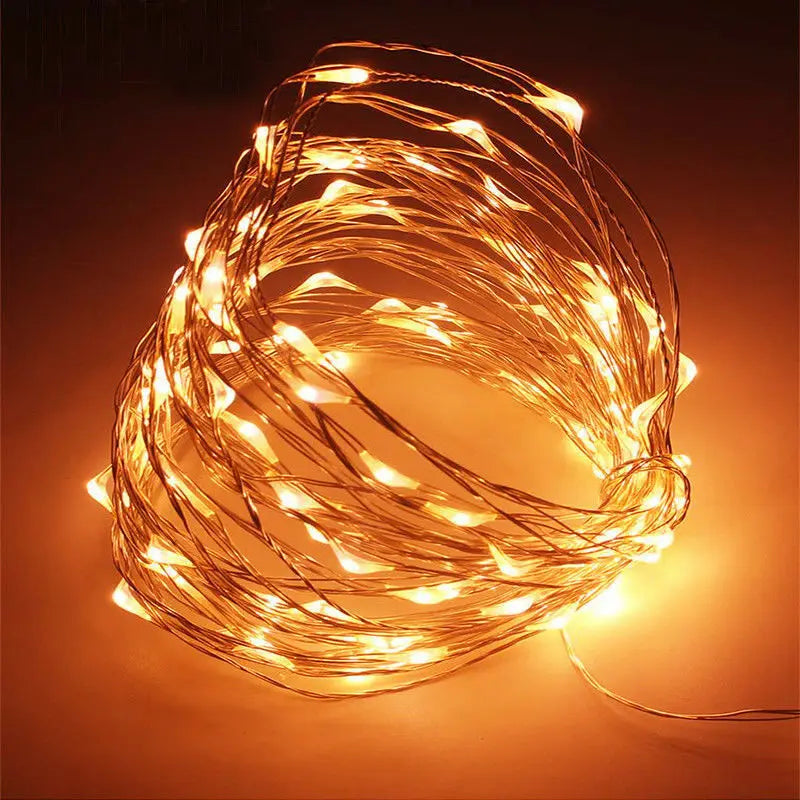 Copper Wire Christmas Fairy Lights