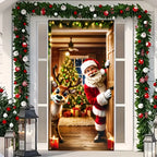 Christmas Cats Door Banner