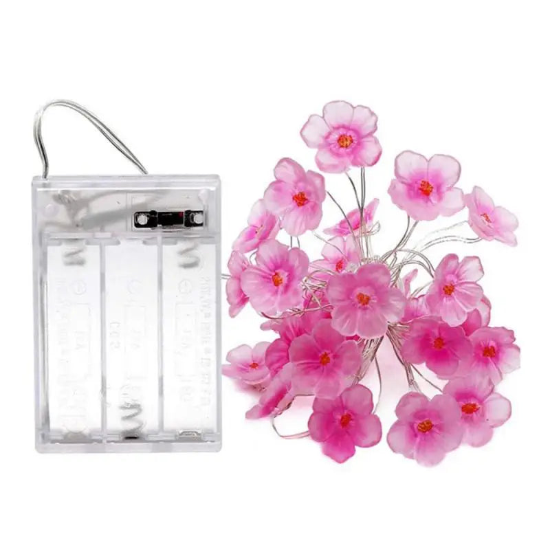 Blush Holiday Blossom String Lights