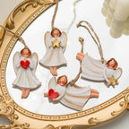 Merry Christmas Resin Santa angel Snowman Pendant