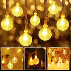 Crystal Ball Christmas String Lights