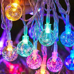 Crystal Ball Christmas String Lights