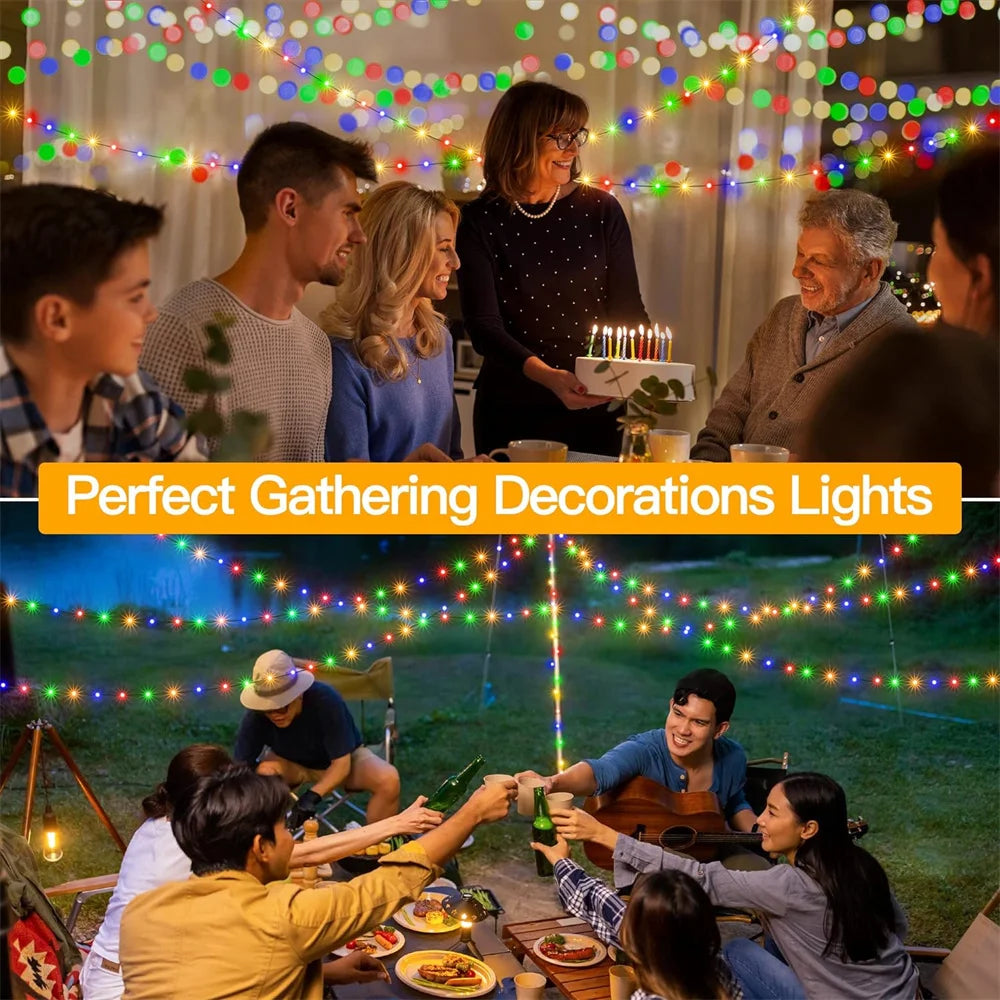 Remote Waterproof Christmas Fairy Lights