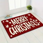 Cheerful Christmas Gnome Door Mat