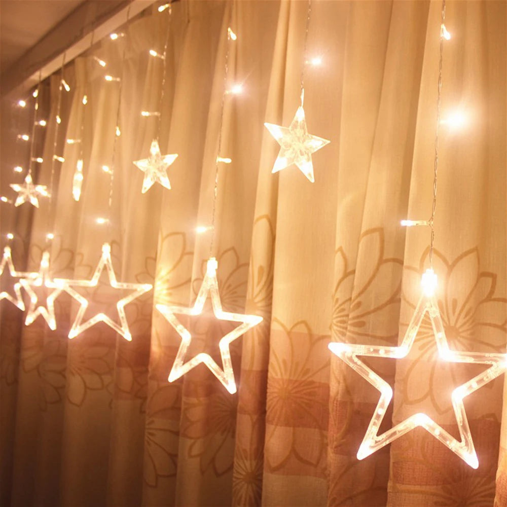 Starry Christmas Window Lights