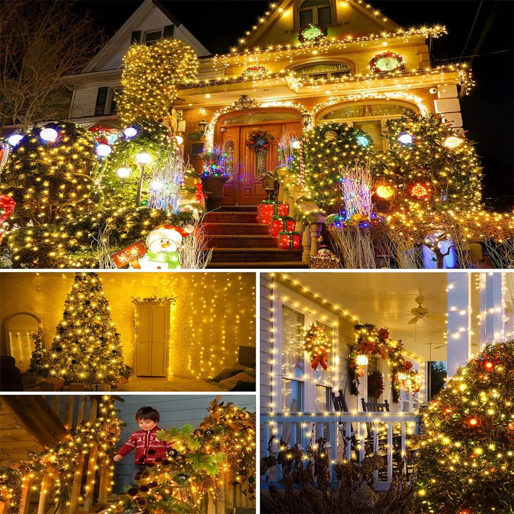 Remote Waterproof Christmas Fairy Lights
