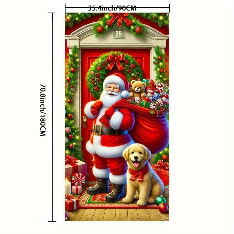 Christmas Cats Door Banner