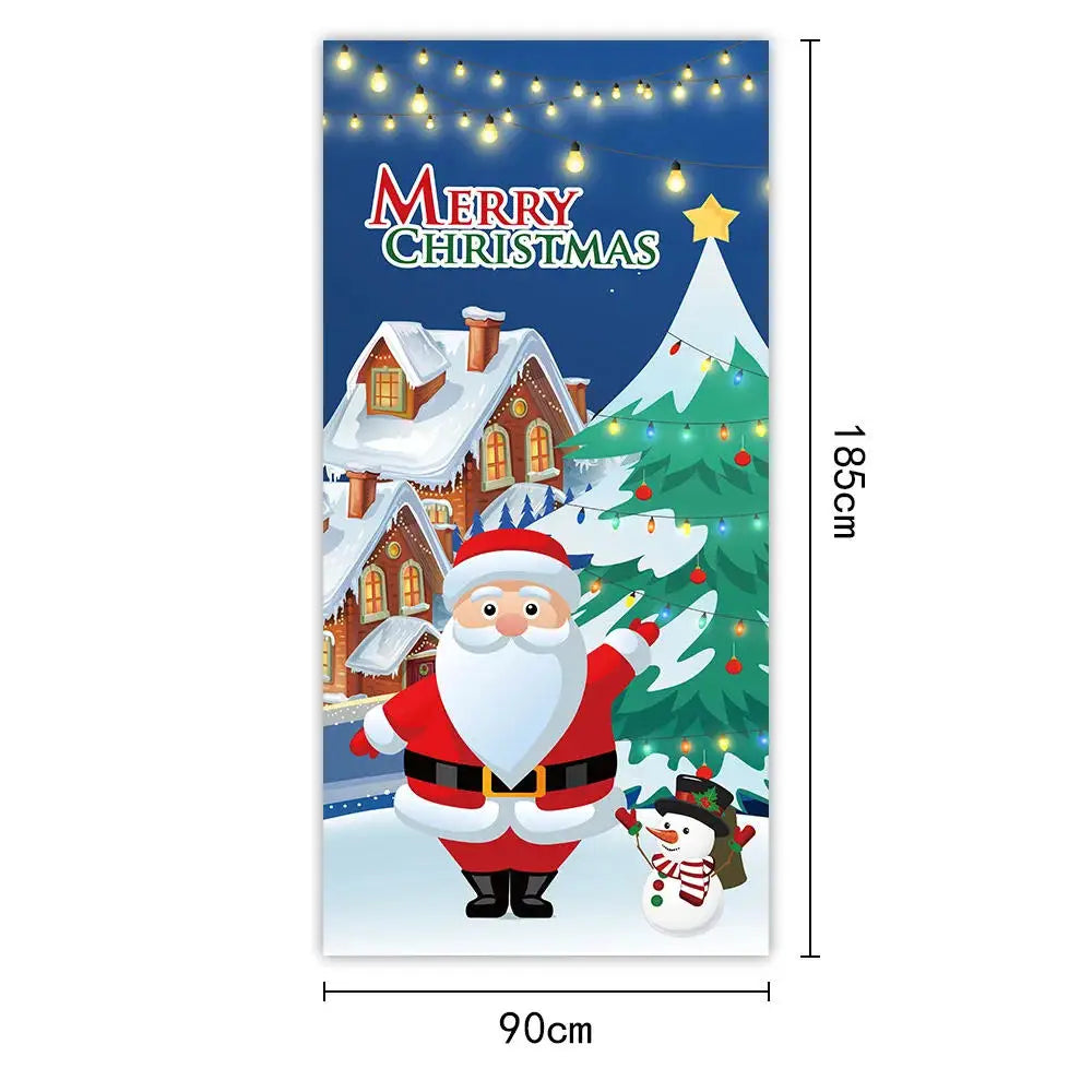 Santa Claus Christmas Tree Door Banner