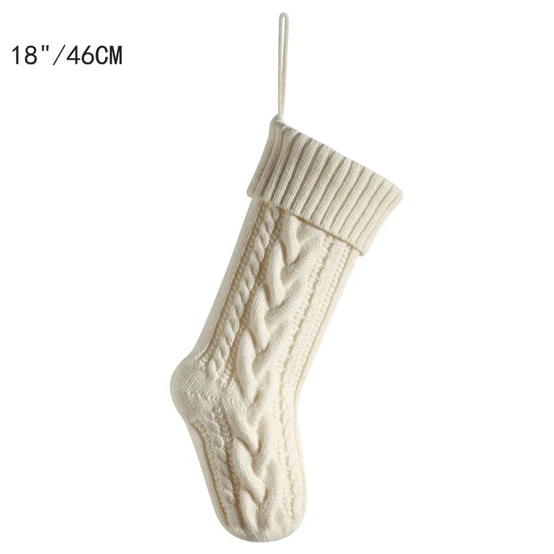 Family Cable Knit Christmas Stockings