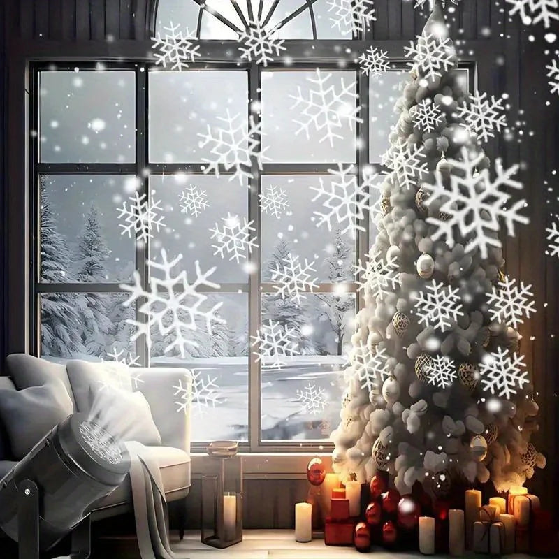 LED Snowflake Projector Light