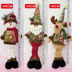 Christmas Dolls Tree Standing Santa, Snowman Reindeer