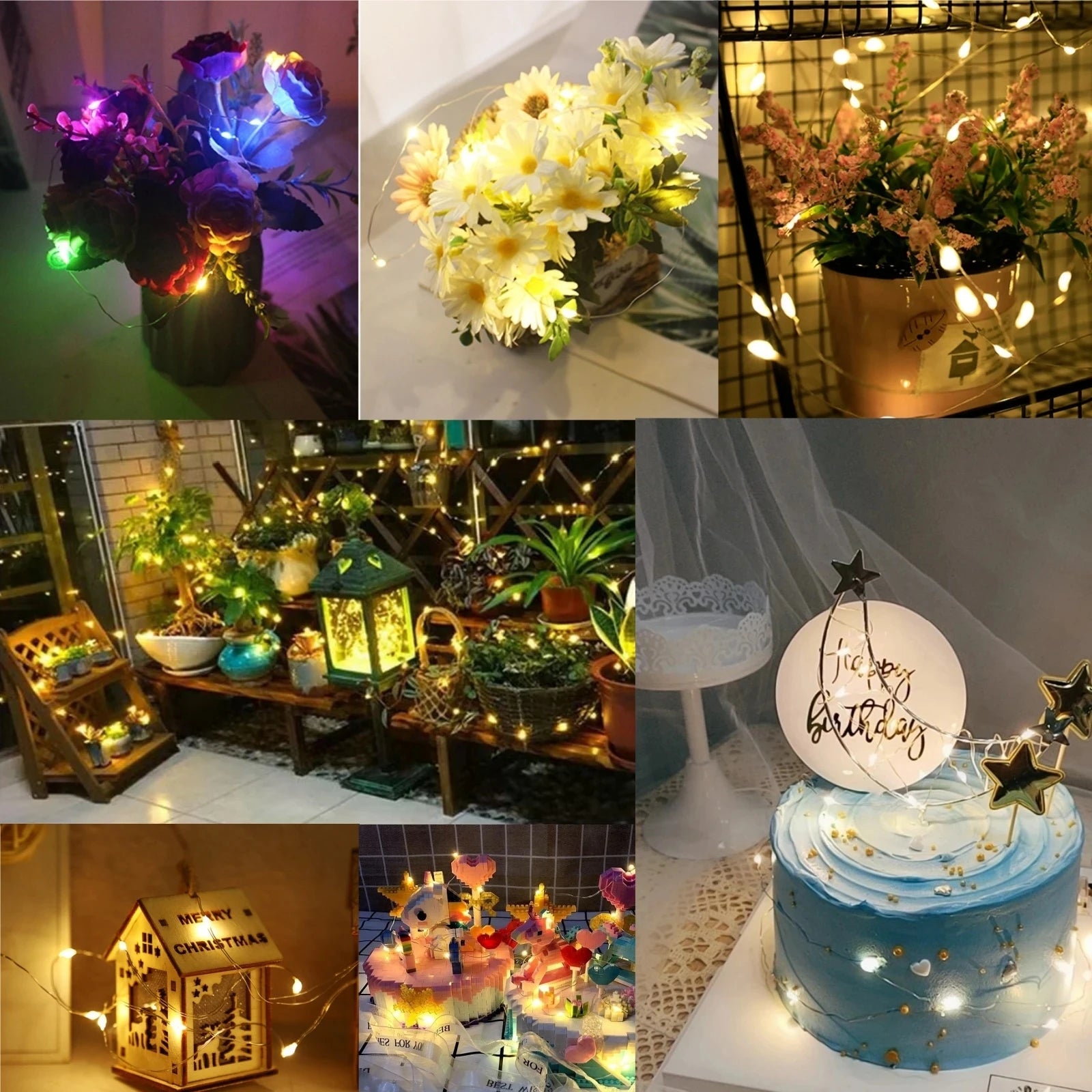 Colored Atmosphere Holiday String Lights