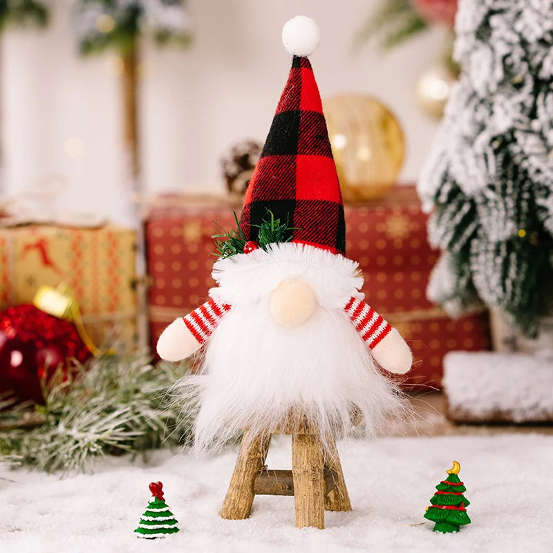 Christmas Doll Pendant Tree Ornaments Santa Gnome