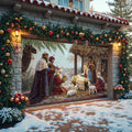 Christmas Jesus Birth Garage Door Banner
