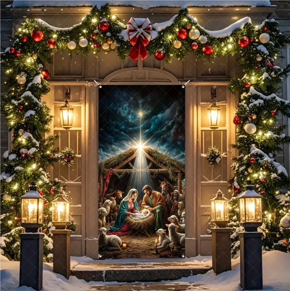 Christmas Nativity Door Banner