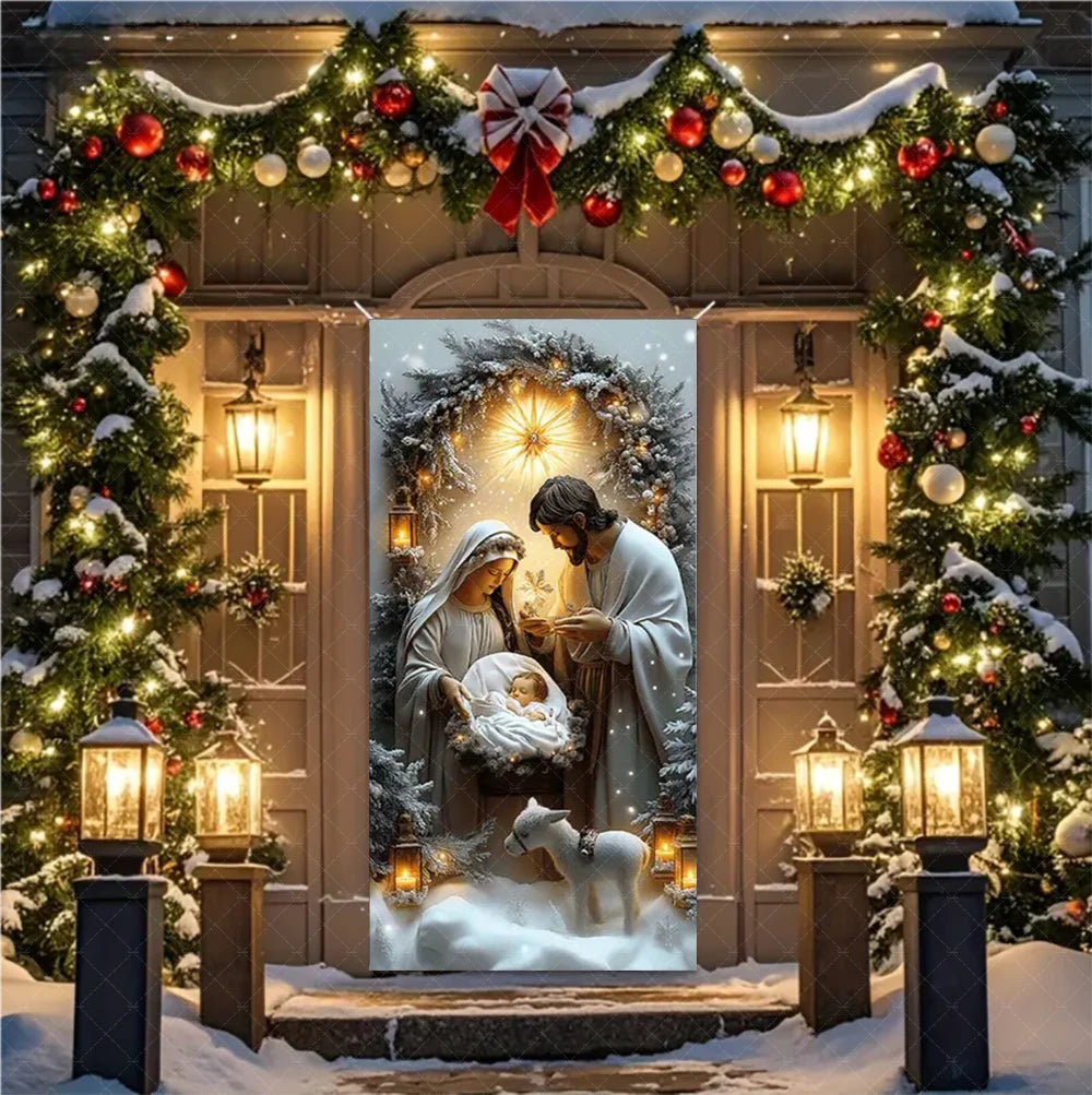 Christmas Nativity Door Banner