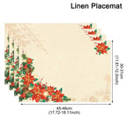 Linen Christmas Tree Placemats