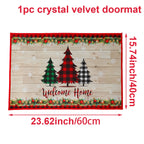 Christmas Door Mat Santa Claus Carpet Merry