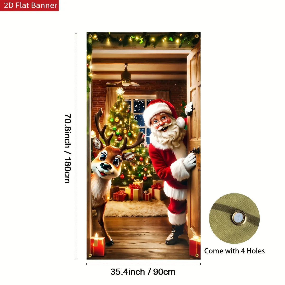 Christmas Cats Door Banner
