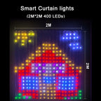 Smart Music Sync Curtain Lights