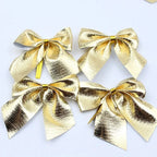 Mini Red and Gold Christmas Bows
