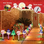 Solar Santa Tree and Reindeer Lights