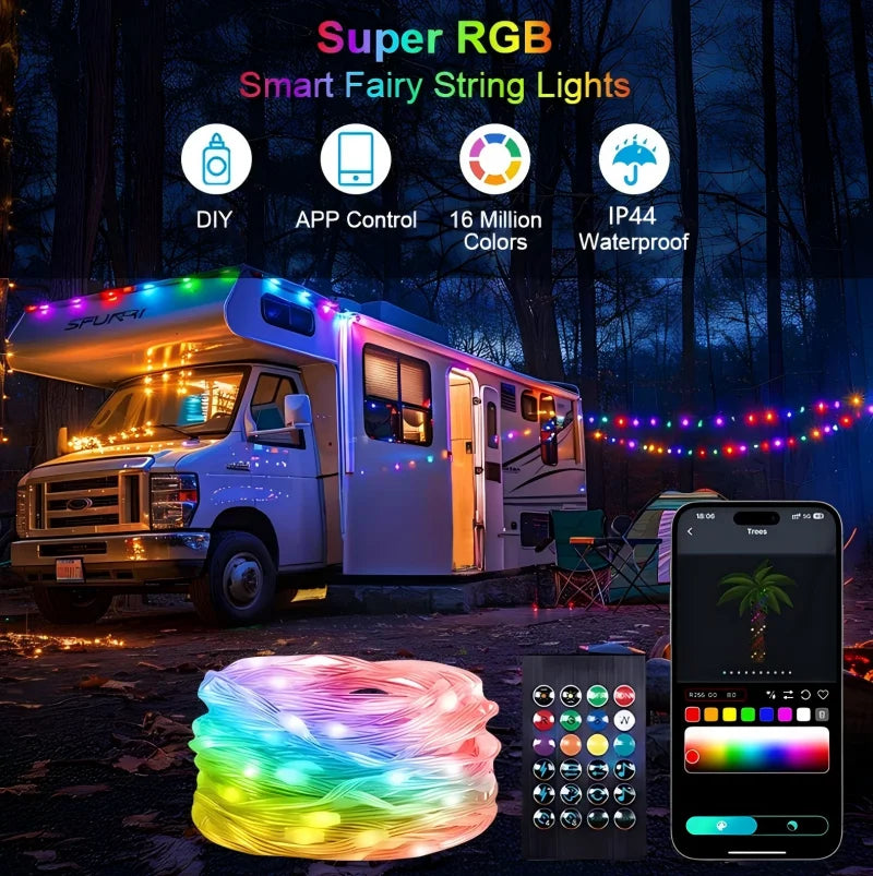Smart Leather Cord Fairy Lights