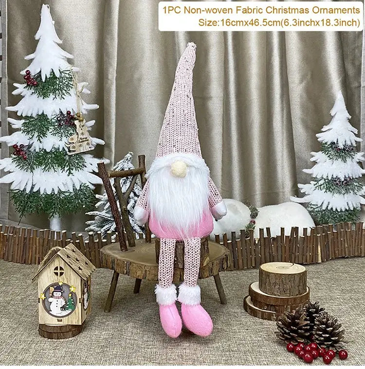 Christmas Dolls Tree Standing Santa, Snowman Reindeer