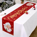 Santa Claus Christmas Table Runner Flag Noel