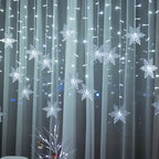 Christmas Snowflakes Flashing Curtain Holiday