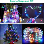 Twinkling Christmas Window Curtain Lights
