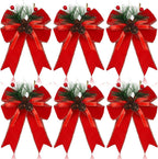 Pack Large Christmas Tree Topper Bow DIY