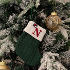 Monogram Christmas Knit Stockings