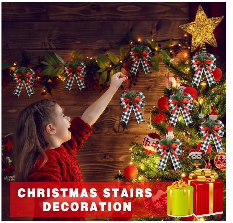 Pack Large Christmas Tree Topper Bow DIY