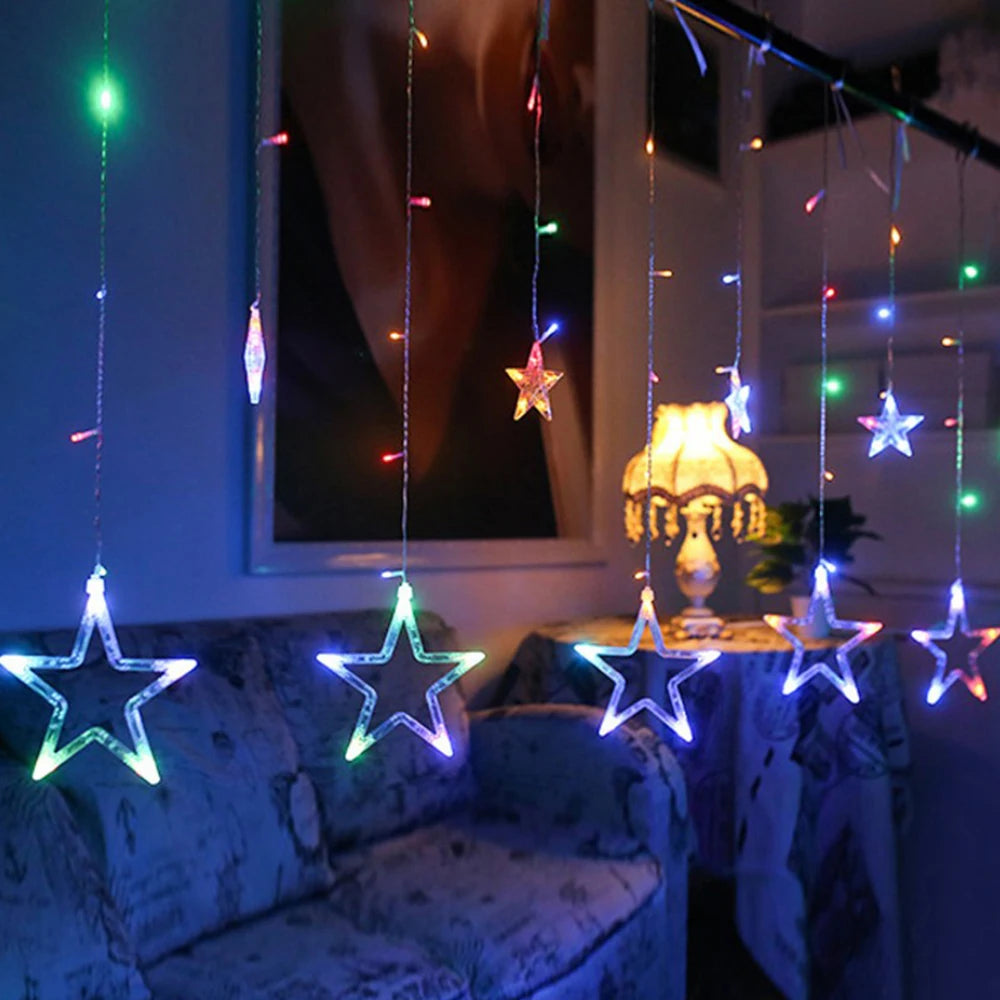 Starry Christmas Window Lights