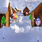 Solar Santa Tree and Reindeer Lights