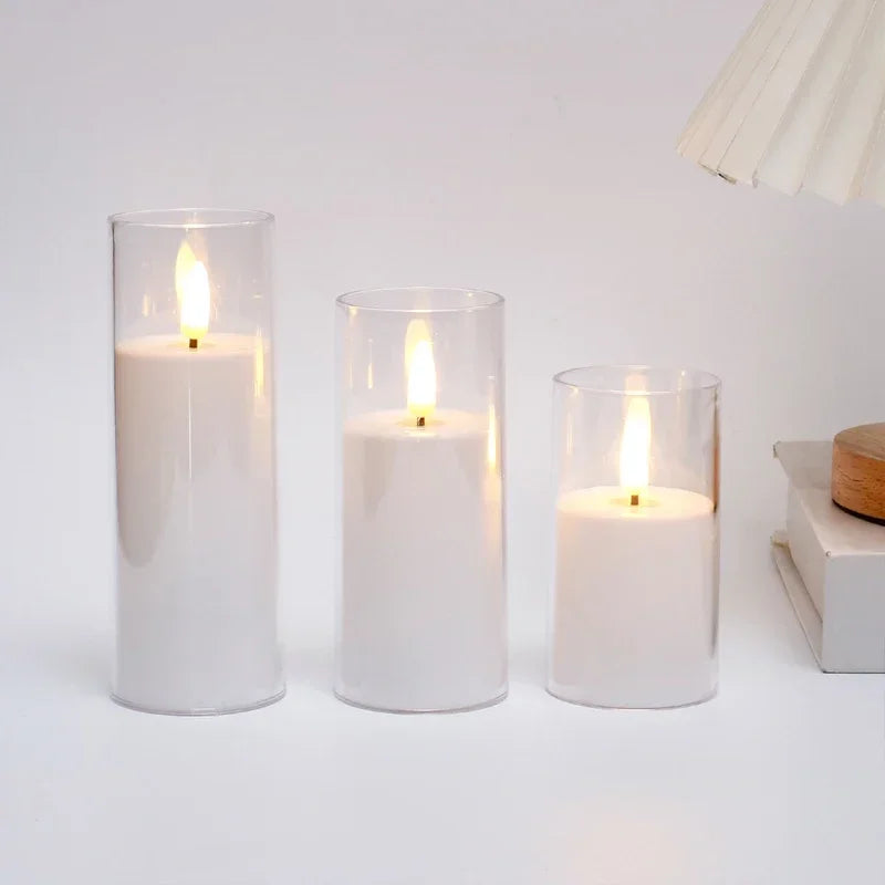 Warm Flickering Holiday Candles