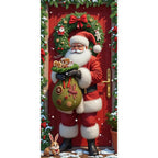 Santa Claus Christmas Tree Door Banner