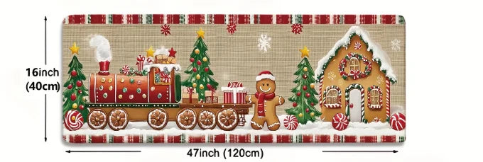 Christmas Gingerbread House Floor Mat