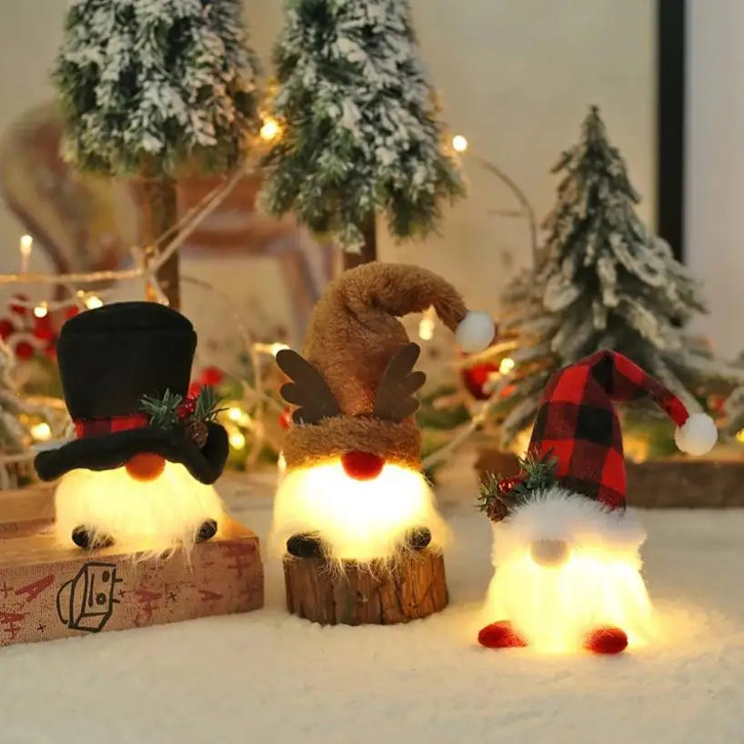 Christmas Doll Pendant Tree Ornaments Santa Gnome