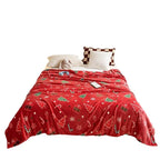 Snuggly Christmas Flannel Throw