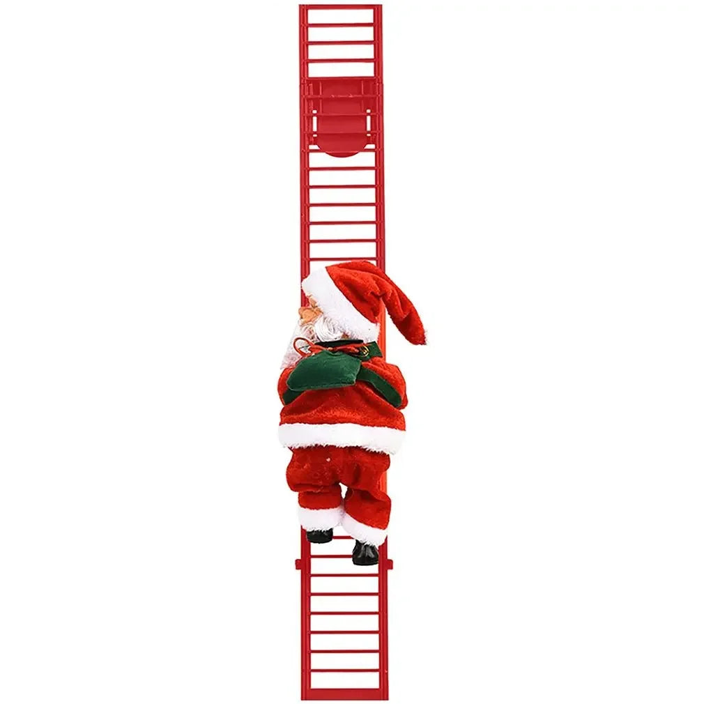 Electric Climbing Ladder Santa Claus Music Doll