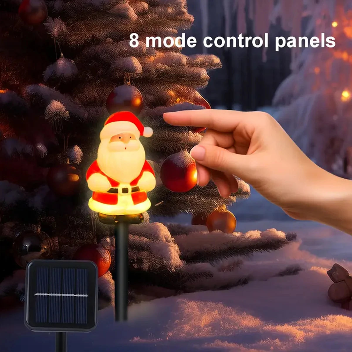 Solar Santa Pathway Lights