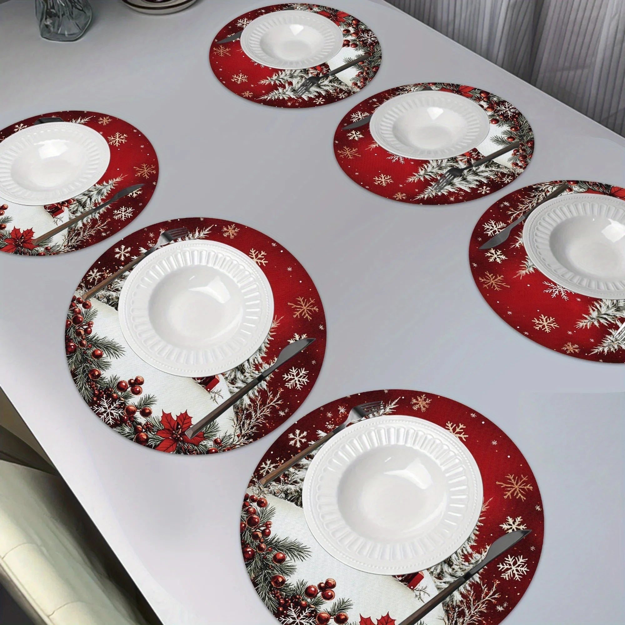 Christmas Kitchen Dinner Table Placemats