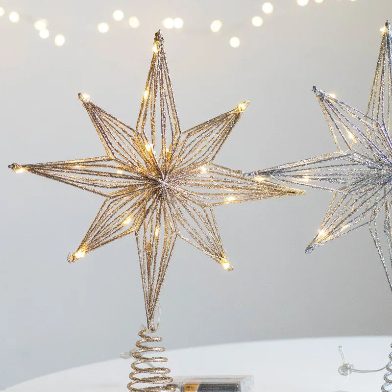 Christmas Tree Toppers Star Ornaments Festival