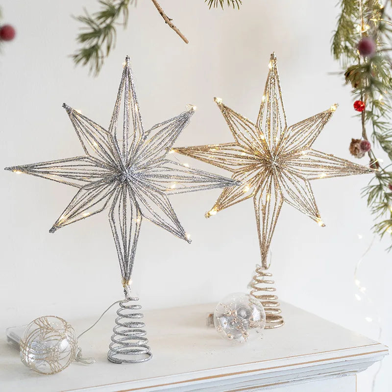 Christmas Tree Toppers Star Ornaments Festival