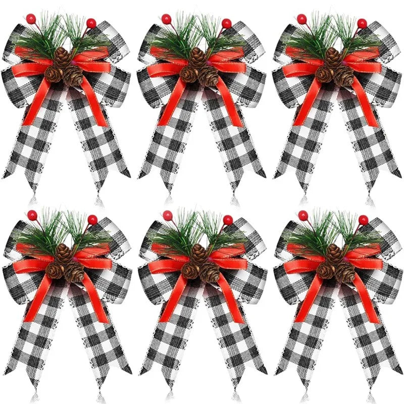 Pack Large Christmas Tree Topper Bow DIY