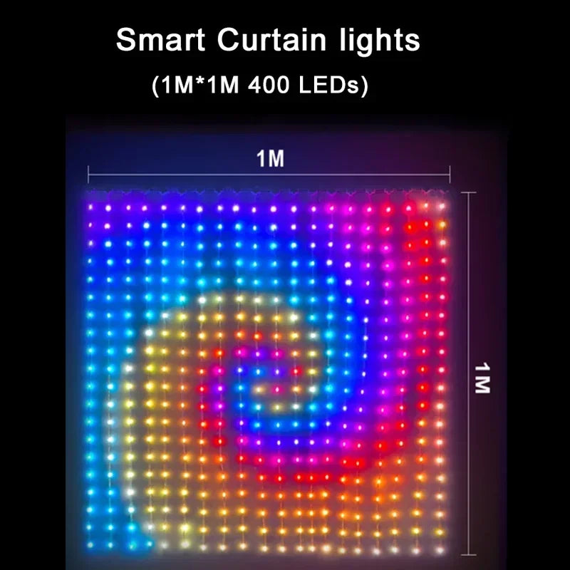 Smart Music Sync Curtain Lights