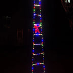 Santa Claus Climbing Ladder Outdoor Christmas Decoration